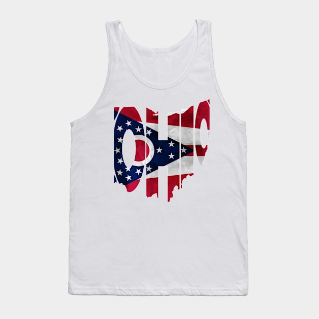 Ohio Typo Map Tank Top by inspirowl